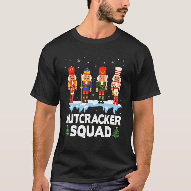 Camiseta Nutcracker Squad Holiday Ballet Dance Christmas Pa (Frente)