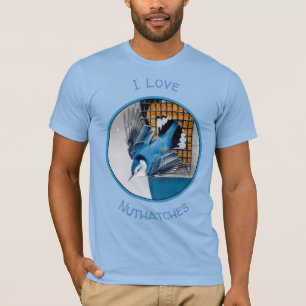 Camiseta Nuthatch Branca em Neve - Foto original