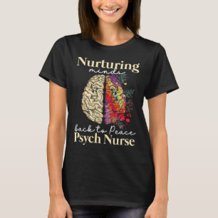 Camiseta Nutrendo Mentes Ck Para a Paz Enfermeira Psiquiatr