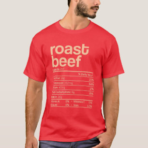 Camiseta Nutrição De Carne De Bovino Torrado Fala Engraç