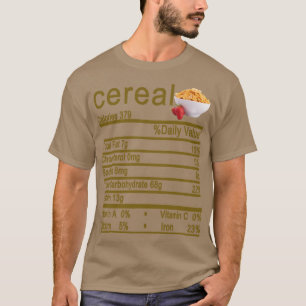 Camiseta Nutrição de cereais Fatos de Ação de Graças de Nat