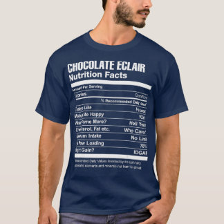 Camiseta Nutrição de Eclair de Chocolate Fala Engraçado