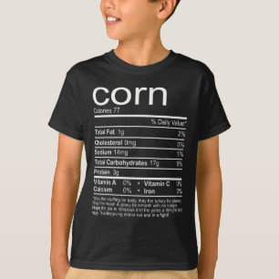 Camiseta Nutrição de milho Fala Comida Engraçada Ação de Gr