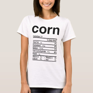 Camiseta Nutrição de Milho Fala Engraçado Dia de Ação de Gr
