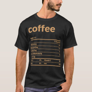 Camiseta Nutrição do café Fatos de Ação de Graças Comida de