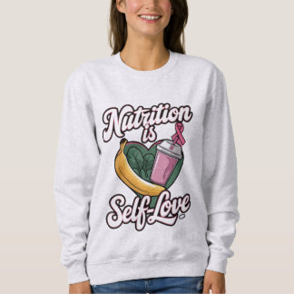Camiseta "Nutrição é amor próprio" Premium Unisex Longsleev