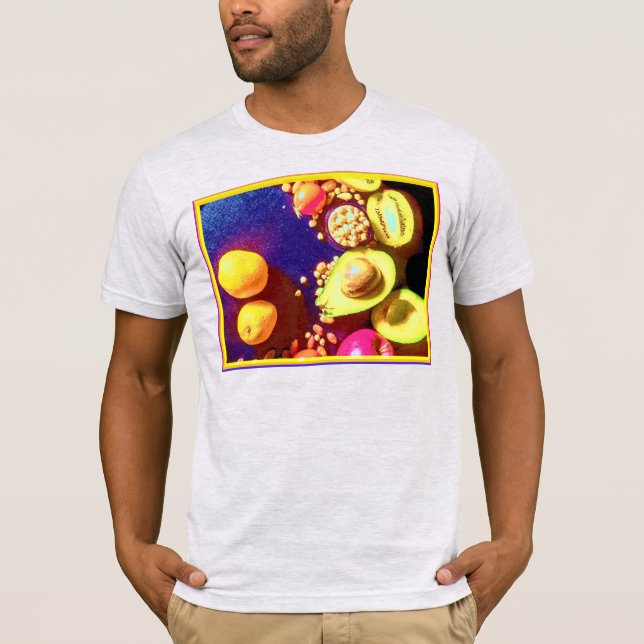 Camiseta "Nutrição Saudável" Foto Fofa. Compre Agora (Frente)