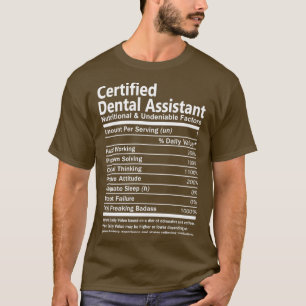 Camiseta Nutricional e Undenia do Assistente Dental Certifi