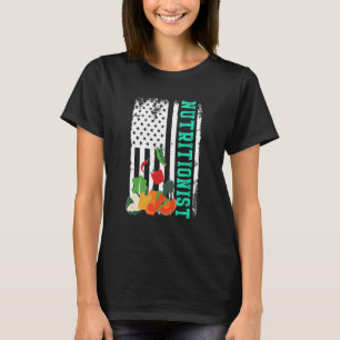 Camiseta Nutricionista Bandeira Dos EUA Nutricionista Dieti