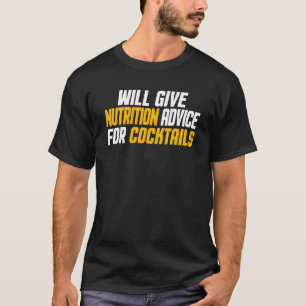 Camiseta Nutricionista Dará Dicas de Nutrição para Coquetéi