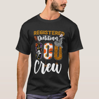 Camiseta Nutricionista Registrado Equipe Boo Halloween Corr