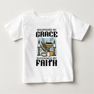 Camiseta Nutrido pela Graça, Sustentado pela Fé Design