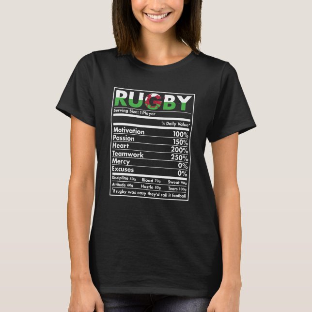 Camiseta Nutrition Wales Rugby (Frente)