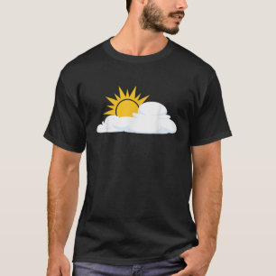 Camiseta Nuvem Branca com Homens Sunsher Mulheres Crianças
