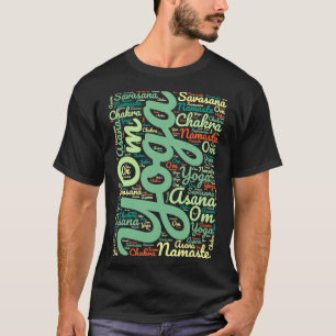 Camiseta Nuvem de Nuvem Colorida Yoga Colorida