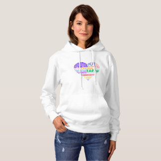 Camiseta Nuvem de Palavras Cor da Coral da Terra