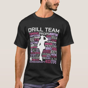 Camiseta Nuvem de Palavras da Equipe de Treinamento Guarda