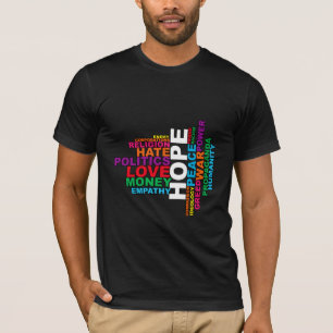 Camiseta Nuvem de Palavras de Humanidade