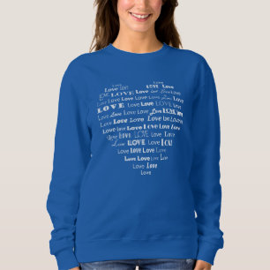 Camiseta Nuvem de Palavras do Coração de Amor - Branco em F