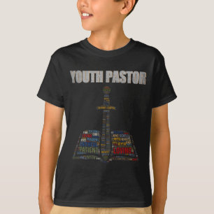Camiseta Nuvem de Palavras do Ministro Cristão Pastor Jovem