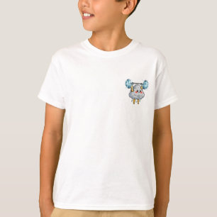 Camiseta Nuvem de Tempestade Muscular Levantamento de Peso