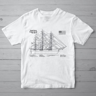 Camiseta Nuvem de Voo de Entrega do Clipper - Esquema de En