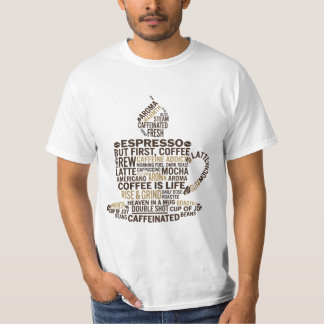 Camiseta Nuvem de xícara de aroma de espresso