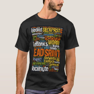Camiseta Nuvem do Word: liderança, serviço, integridade, eq