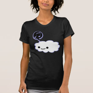 Camiseta Nuvem feliz dos desenhos animados