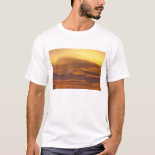 Camiseta Nuvem lenticular ao pôr do sol