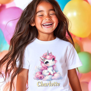 Camiseta Nuvem mágica de Pastel unicorn