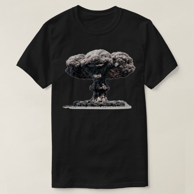 Camiseta Nuvem Nuclear de Cutela de Palhaço (Frente do Design)