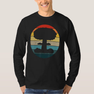 Camiseta Nuvem Nuclear de Mushroom Vintage Sun Retro Bomba