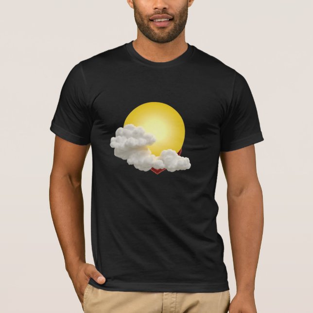 Camiseta Nuvem solar e branca (Frente)