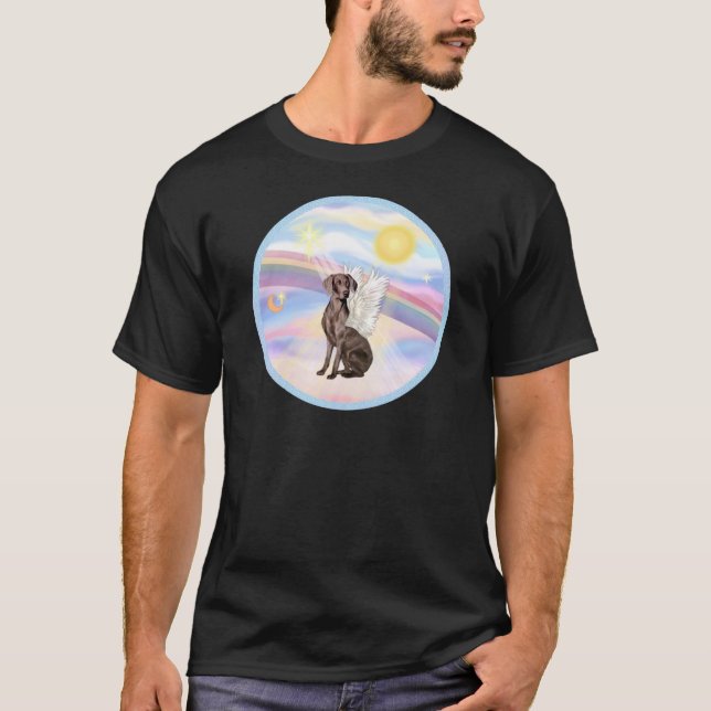 Camiseta Nuvens - Anjo Weimaraner (Frente)