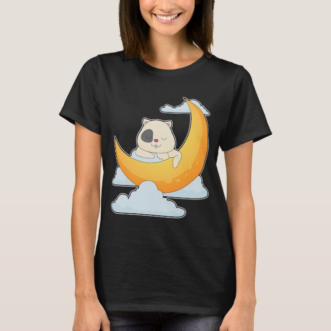 Camiseta Nuvens de Lua de Hamster (Frente)