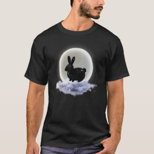 Camiseta Nuvens De Lua E Astrologia Bunny Divinção Pagan M