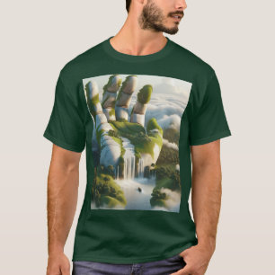 Camiseta Nuvens de Mão Bonita Fantasy