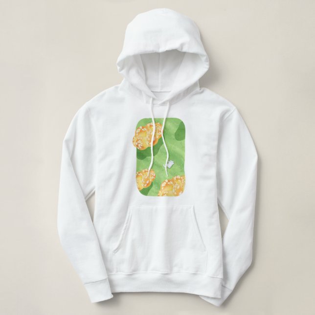 Camiseta nuvens de pão macio (Frente do Design)