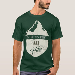 Camiseta Nuvens descansam Califórnia caminhando com montanh