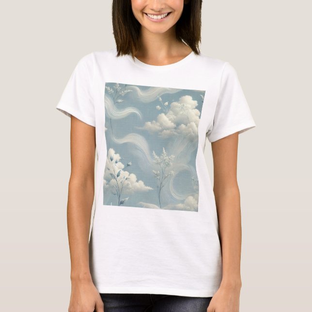 Camiseta Nuvens etéreas (Frente)