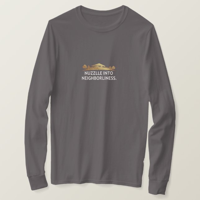Camiseta Nuzzle em Vizinhança (Frente do Design)