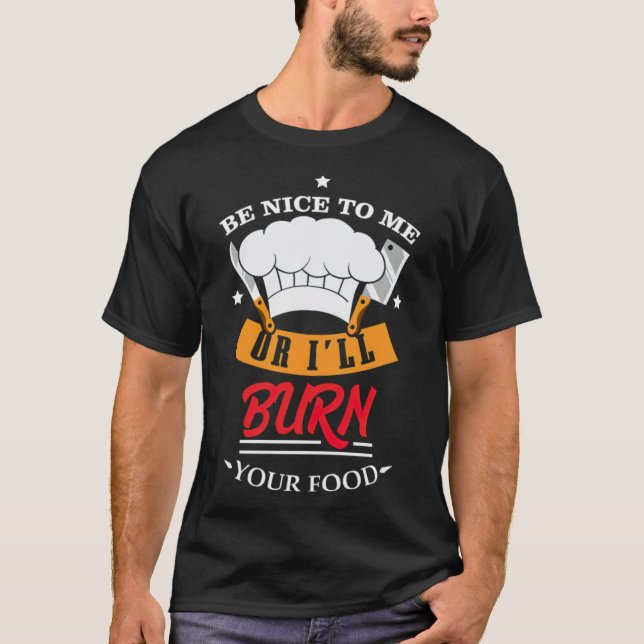 Camiseta ny Chef Cook Piada Kitchen chef (fêmea) (Frente)