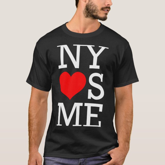 Camiseta Ny Loves Me Funny I Heart New York  (Frente)