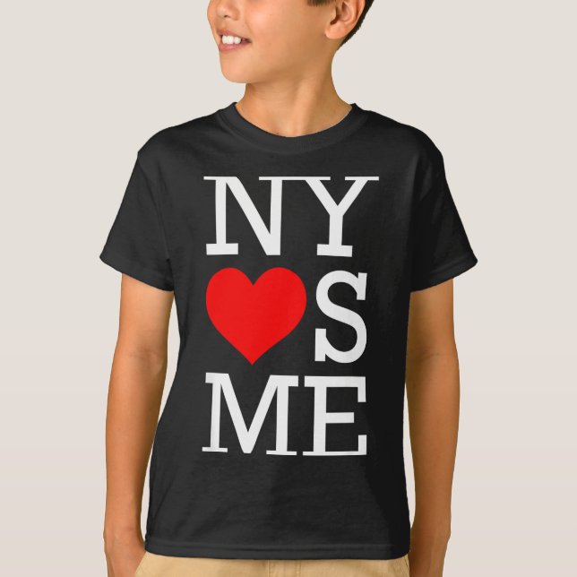 Camiseta Ny Loves Me Funny I Heart New York  (Frente)