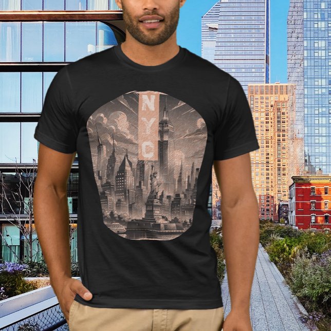 Camiseta NYC Add Name Graphic T Shirt (Criador carregado)