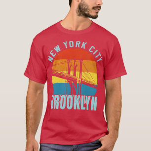 Camiseta NYC Brooklyn Bridge Retro