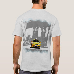 Camiseta Nyc Brooklyn Yellow Taxi Mens Modern Modelo