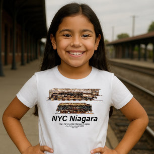 Camiseta NYC Niagara – Locomotiva a Vapor de Trem Americano
