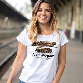 Camiseta NYC Niagara – Locomotiva a Vapor de Trem Americano
